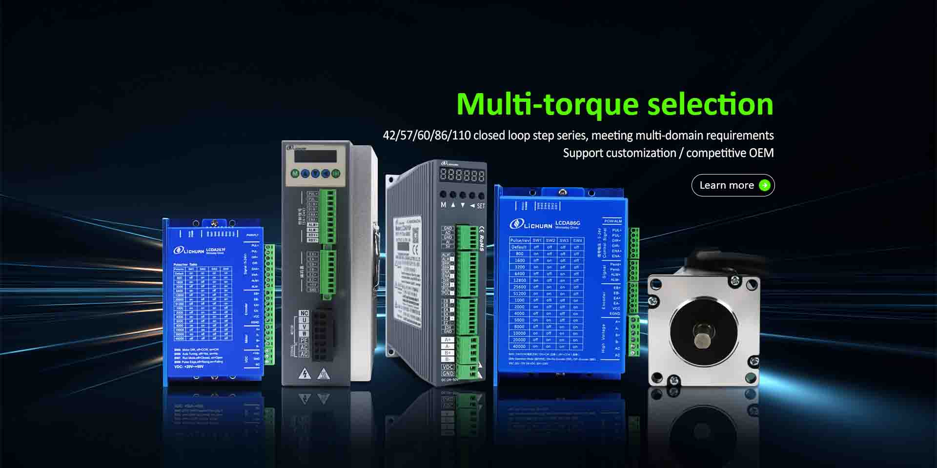 Chiny Fabryka sterowników silników krokowych z pętlą zamkniętą i otwartą pętlą